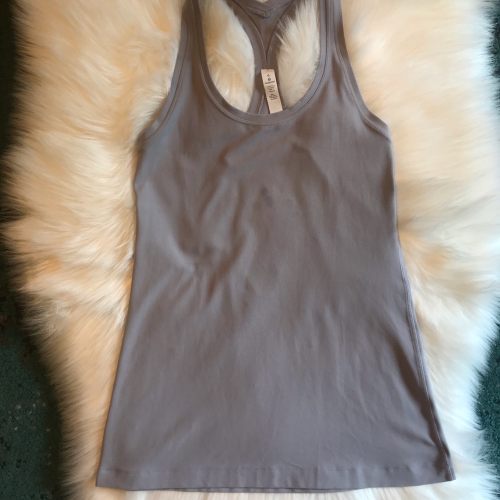 Lululemon Stretch Lilac Razorback Work Out Tank